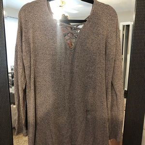 Light pink heathered sweater